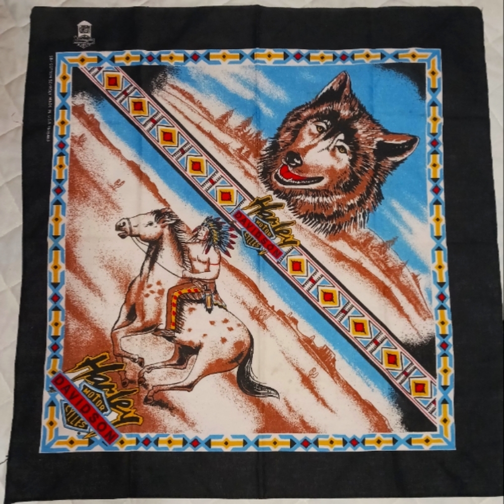 Vintage Harley-Davidson bandana